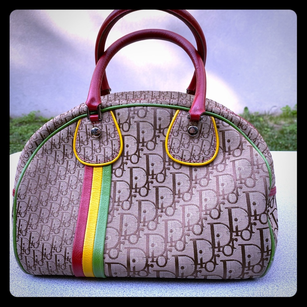 Dior Speedy Monogram Rasta Bowler Bag